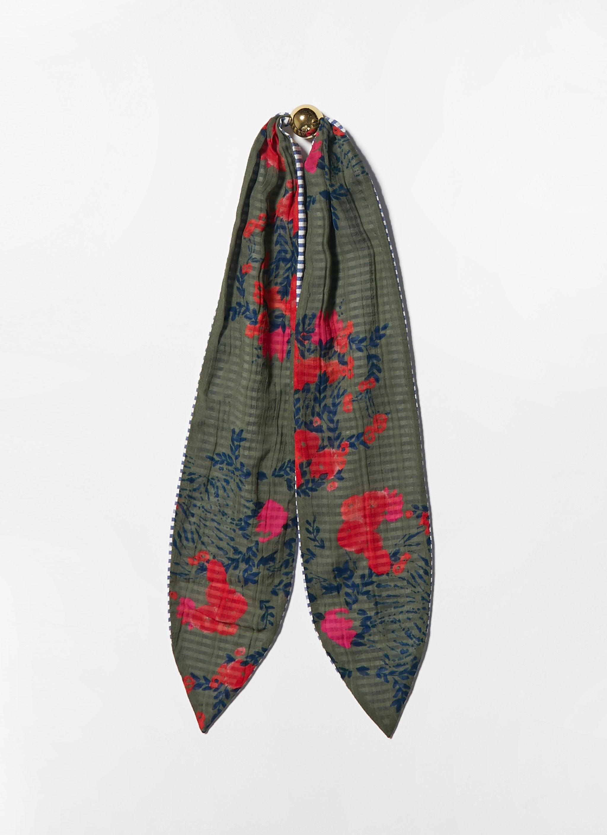 Kelly Scarf-Scarves-Tanya Taylor-Army/Cobalt-Max & Riley