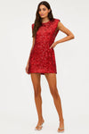 Mirabel Dress Hot Red Sequin-Dresses-Beach Riot-Max & Riley