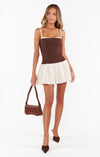 Tiffany Skort Dress- Chocolate-Dresses-Show Me Your Mumu-Max & Riley