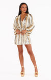 Wear Me Out Dress- Champagne Beaded Sequins-Dresses-Show Me Your Mumu-Max & Riley