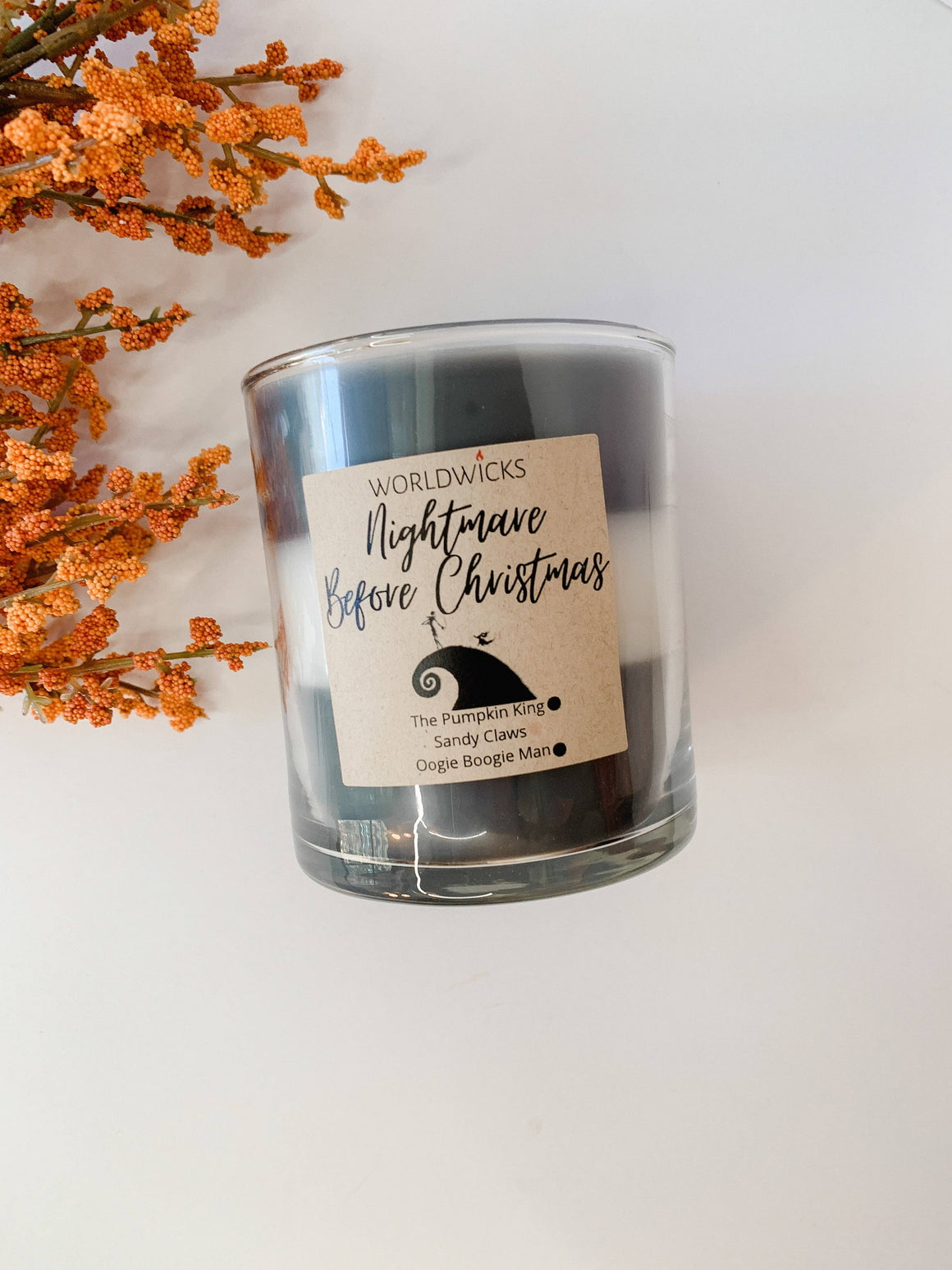 Nightmare Before Christmas Inspired Triple Scented Candle-Home & Gifts-Max & Riley-Max & Riley