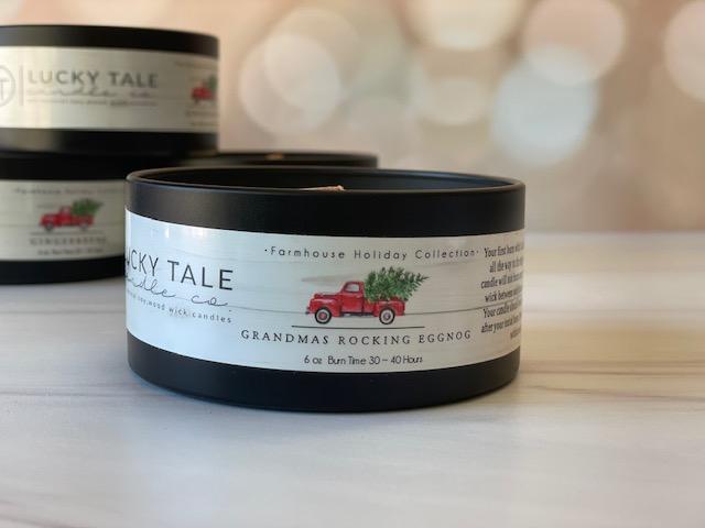 Grandma's Rocking Eggnog Candle-Candle-Caron & Co Bath and Body-Max & Riley