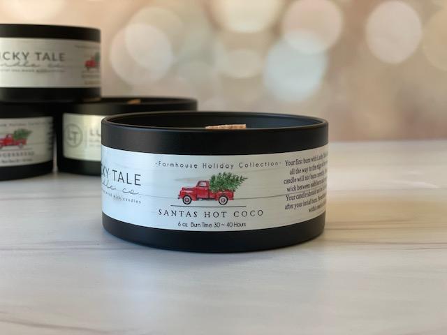 Santa's Hot Coco Candle-Candle-Caron & Co Bath and Body-Max & Riley