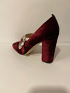Celine Heel Red Velvet- 100% Max & Riley Exclusive-Shoes-SJP Collection-Max & Riley