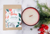 Crimson Glass Christmas Candle- Gingerbread-Candle-Jenny Bean-Max & Riley