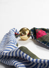 Kelly Scarf-Scarves-Tanya Taylor-Army/Cobalt-Max & Riley